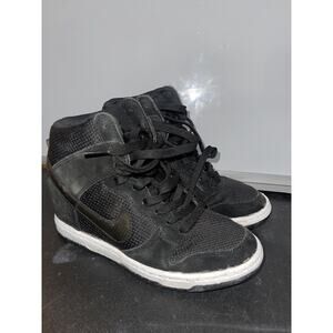 Nike Dunk Sky Hi Essential Hidden Wedge Heel Black High Womens Sz 6.5 644877-001
